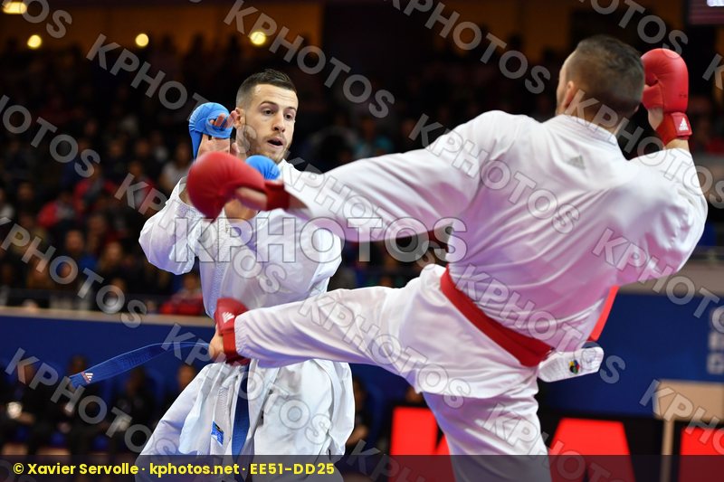 Caffaro Julien France Male kumite -75 kg Seguy Corentin