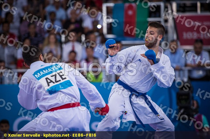 -84 kg Azerbaijan finals Greece kumite Mamayev Aykhan Tzanos Geo