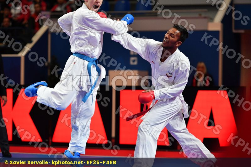 Kazakhstan Madera Andres Male kumite -67 kg Sagandykov Rinat Ven