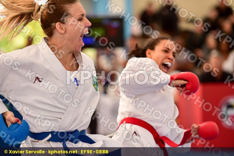Brasil Female final kumite team Venezuela