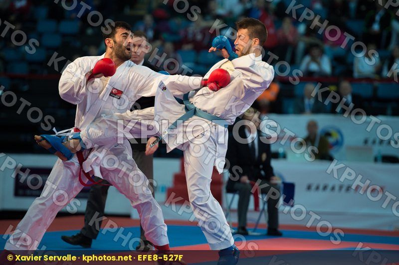 -84 kg Aktas Ugur bronze match Greece kumite male Turkey Tzanos