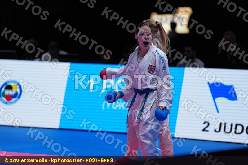 BITSCH MIA (GERMANY) vs WARLING JENNIFER (LUXEMBOURG) in Female Kumite -55 Kg - Final Bout