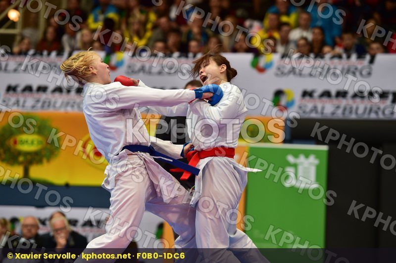 female kumite 68+ kg finland Hirota Japan kuusisto helena uekusa