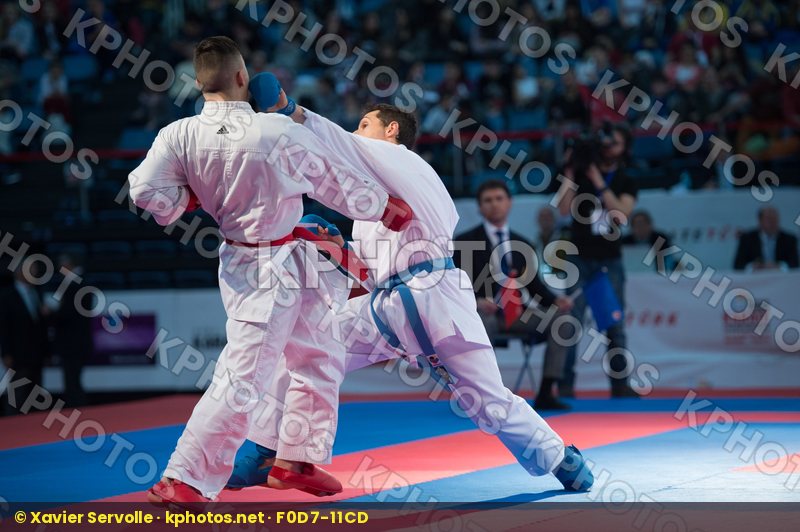 -67 kg bronze match Dacosta Steven France kumite Rasero Ruiz Man