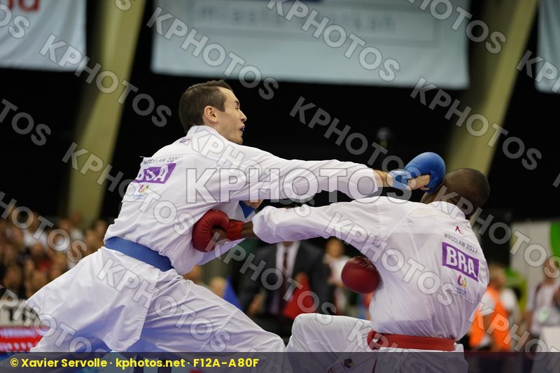 Brazil bronze match Male Kumite -75kg Scott Thomas USA Verissimo Hernanit