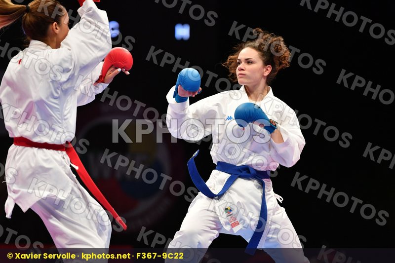 Female kumite -61 kg Hasnaoui Boutheina Italy Lallo Viola Tunisi