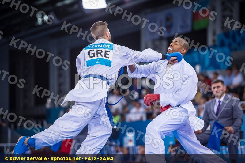 -84 kg day2 France Greece Grillon Kenji kumite qualification Tza