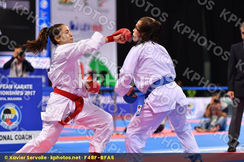Junior kumite female -48 kg Slovakia Turkey Veisova Dominika Yem