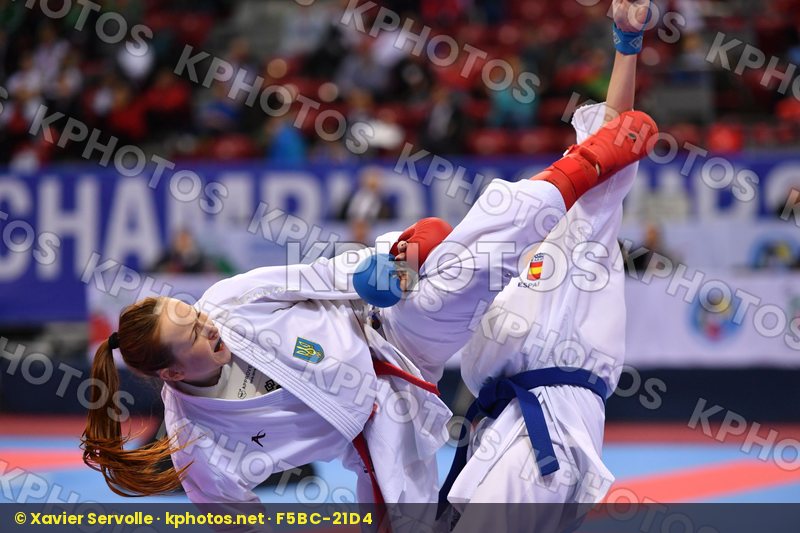 Espinosa lopez Maria Miastkovska Anastasiia Spain U21 kumite fem