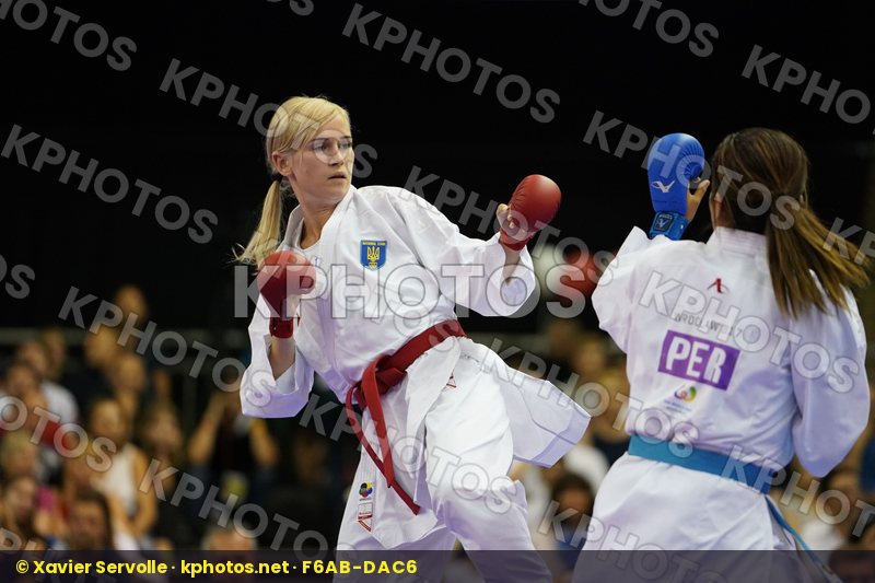 Female Kumite -61kg Gold match Grande Alexandra Peru Serogina Anita Ukraine