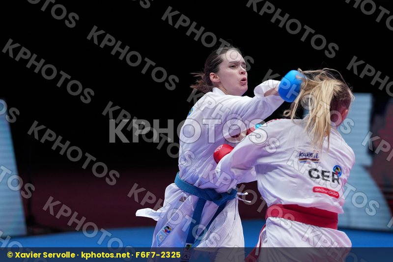 BITSCH MIA (GERMANY) vs WARLING JENNIFER (LUXEMBOURG) in Female Kumite -55 Kg - Final Bout