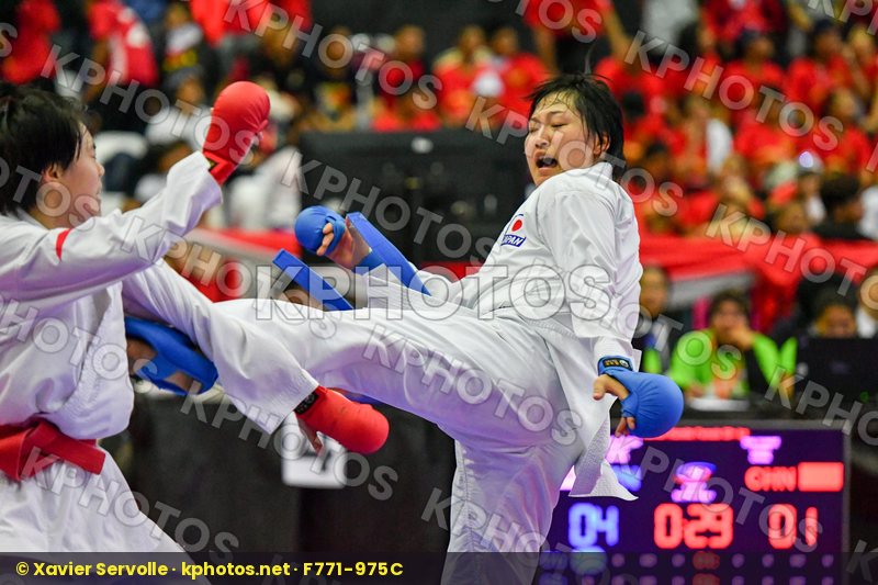 China Japan Junior Kumite Female 59+ Kg Sawae Yuzuki Zhu Yunge