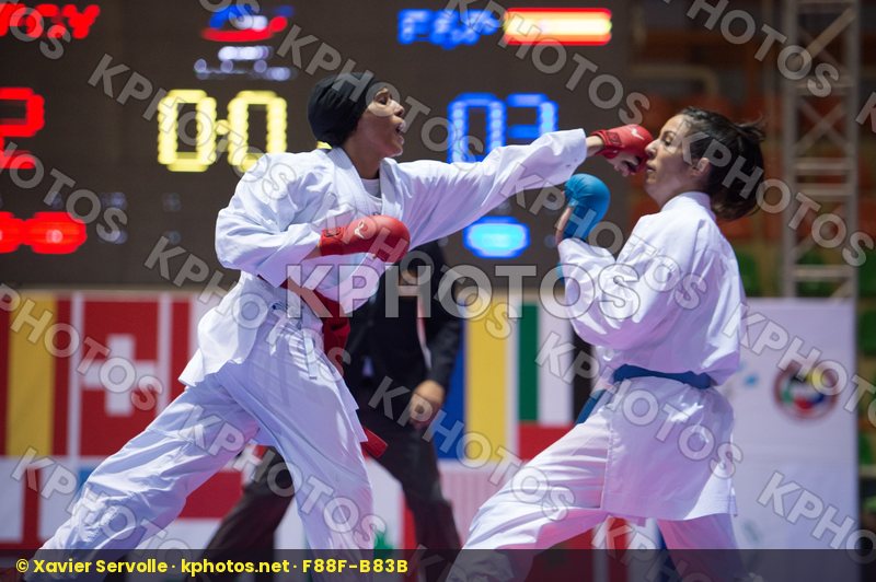 -68 kg Aly Aya Egypt final kumite Spain Vizcaino Gonzalez Cristi