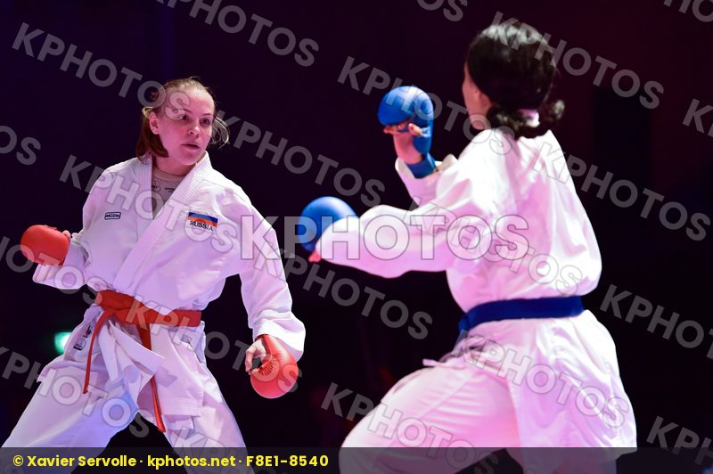-61 kg final France Gataullina Nailya Ignace Lucie kumite Russia