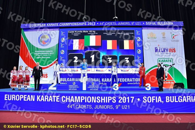 Belgium Cadet kumite male -52 kg Ciarloni Mattia El yazidi Bilal