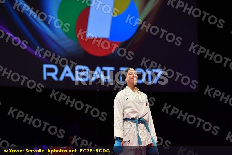 China Female kumite -61 kg Karchali  Najlae Morocco Yin Xiaoyan