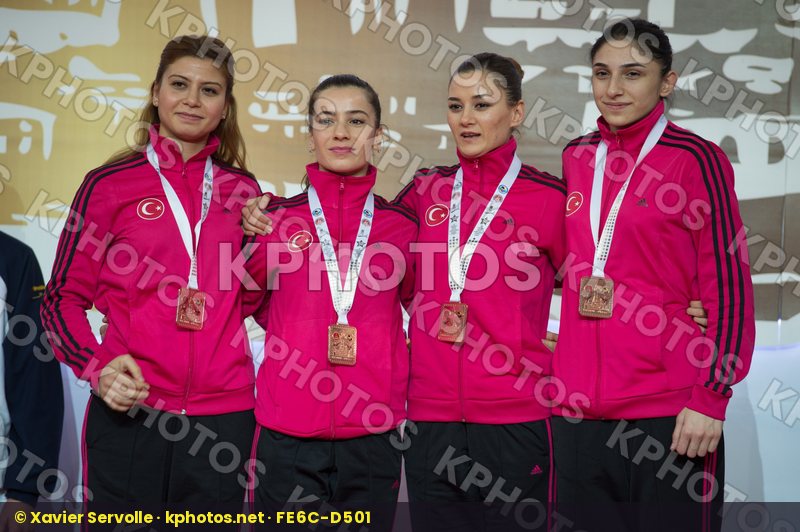female podiums team Turkey