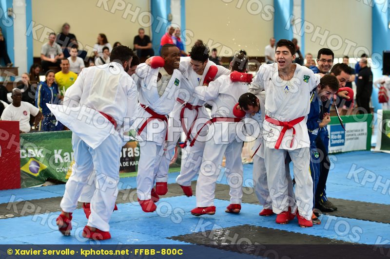 Brasil final kumite Male team Venezuela